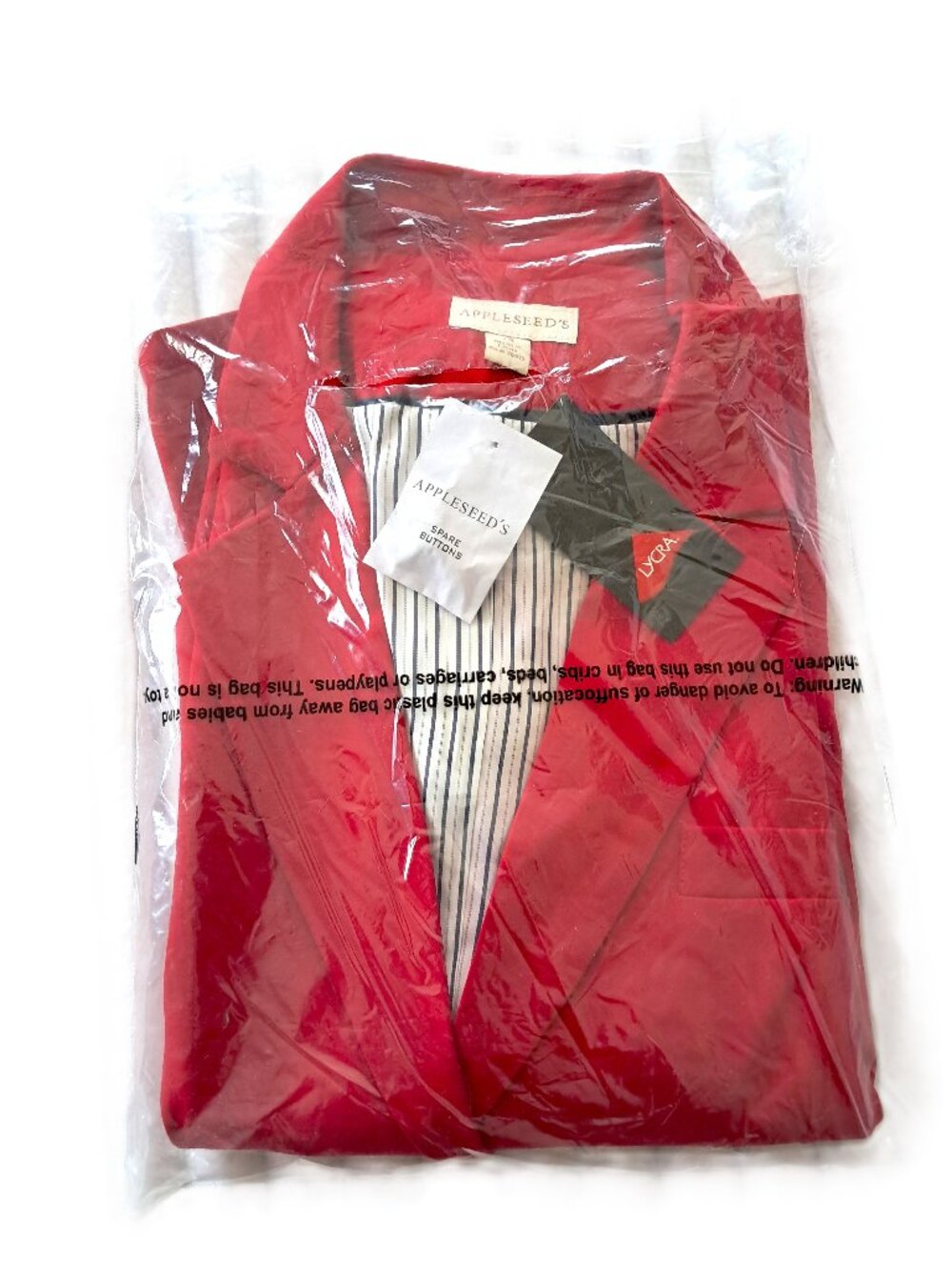 Patriot Red Spring/Fall Stretch Wool Blazer Size 14 NWT